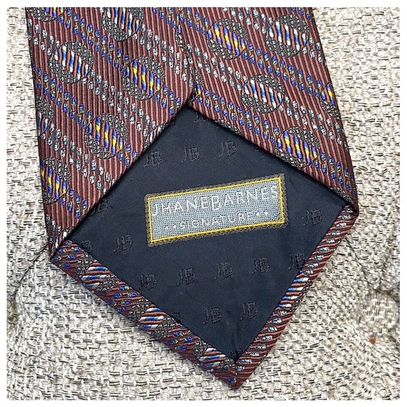 💕Beautiful Jhane Barnes Mens Silk Tie💕 - Picture 4 of 12